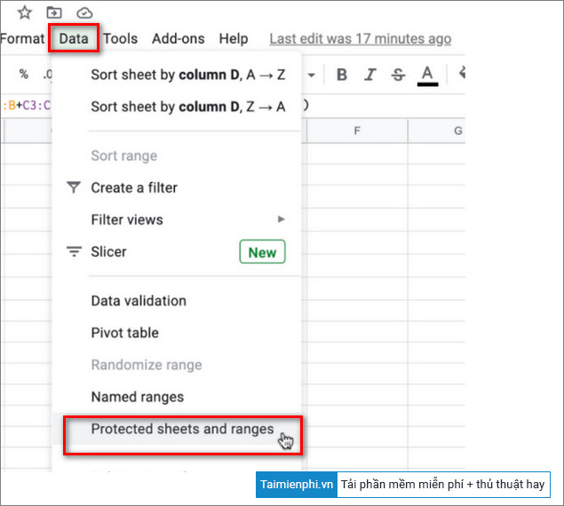 Picture 6 of How to lock formulas in Google Sheets