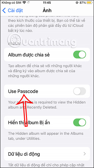 How to lock hidden photo albums on iPhone Picture 2