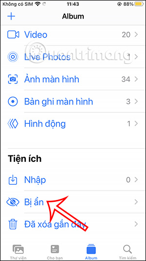How to lock hidden photo albums on iPhone Picture 4