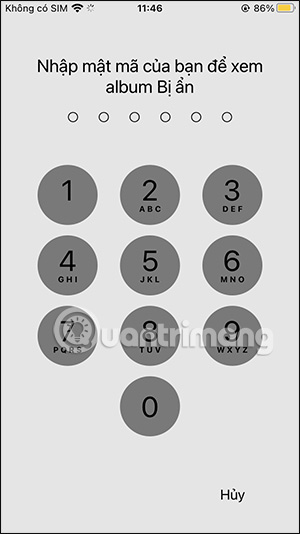 How to lock hidden photo albums on iPhone Picture 6