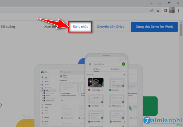 How to log in to Google Drive on computer, pc Picture 1