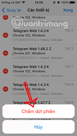 How to log out of Telegram account remotely Picture 8