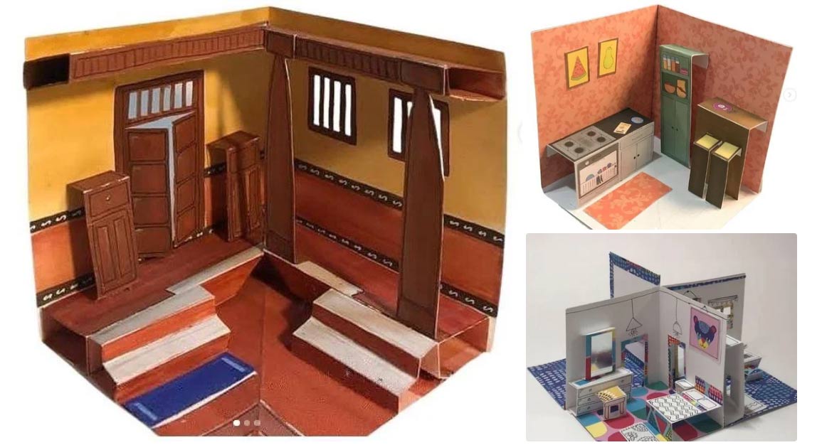 How to make a house model out of cardboard Picture 14