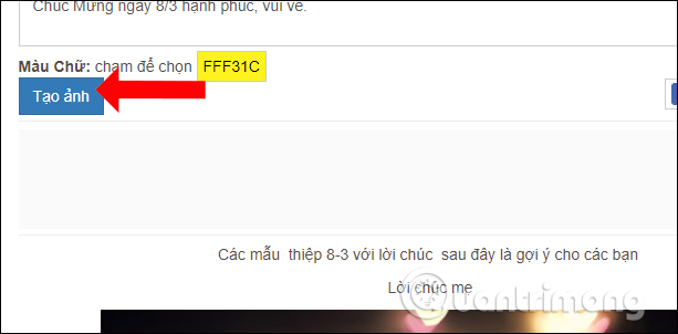 Picture 4 of How to create a March 8th greeting card to celebrate International Women's Day - Create online greeting cards for March 8th.