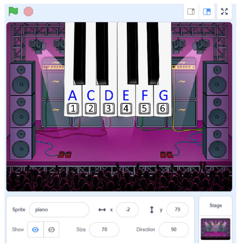 images 5 of How to make a piano game using Scratch