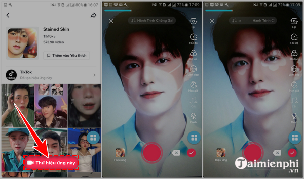 How to make a TikTok video with a tan blush filter Picture 3
