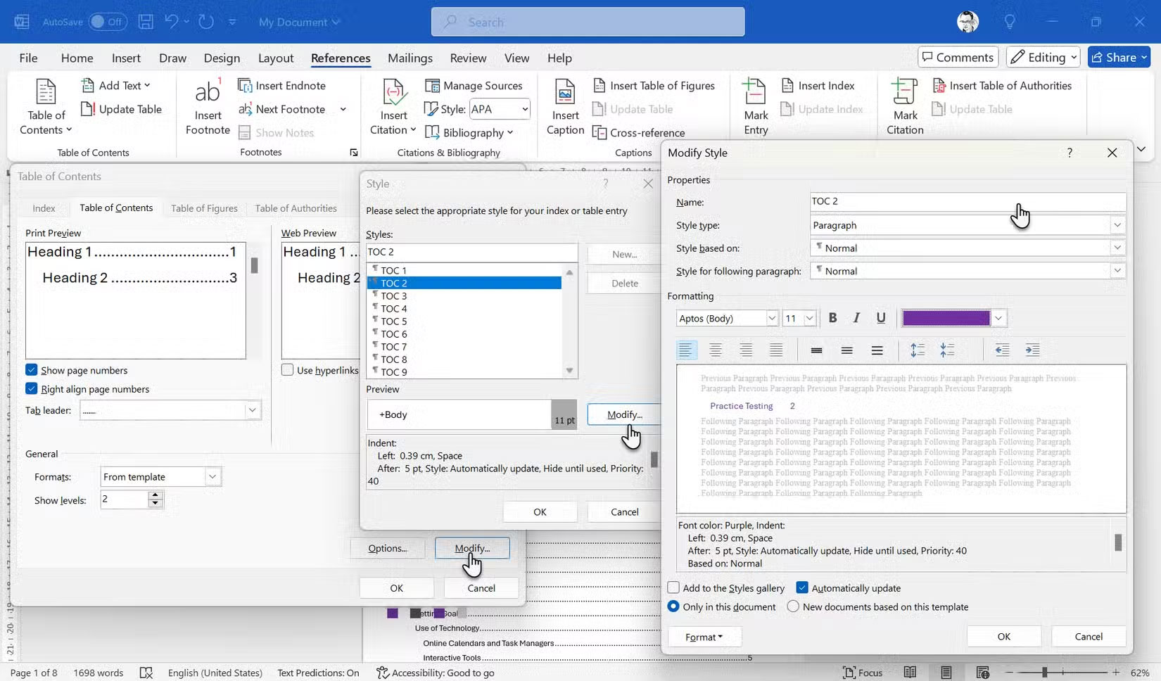 How to Make Your Word Document Stand Out with a Beautiful Table of Contents Picture 5
