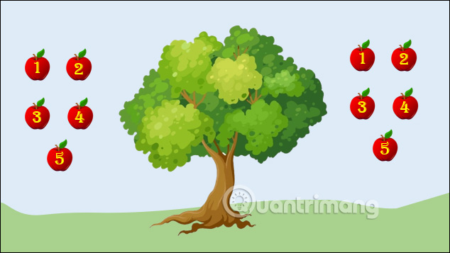 How to make an apple picking game on PowerPoint Picture 10