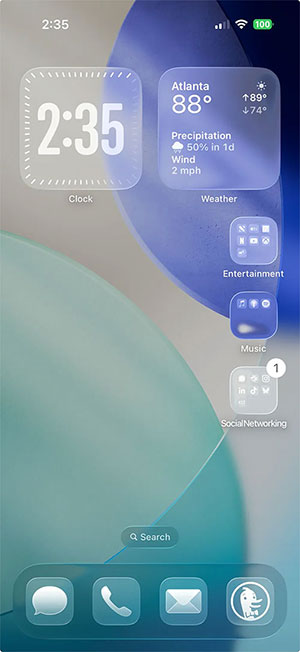 images 1 of How to make app icons transparent on iOS 26
