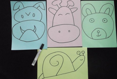 Picture 2 of How to make animal-shaped paper Mid-Autumn Festival masks for children.