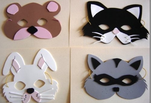 Picture 5 of How to make animal-shaped paper Mid-Autumn Festival masks for children.