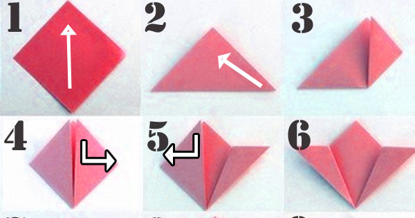 Picture 2 of How to make paper cherry blossoms, folding cherry blossoms from paper.