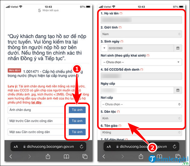 How to make passport online on phone, computer Picture 23