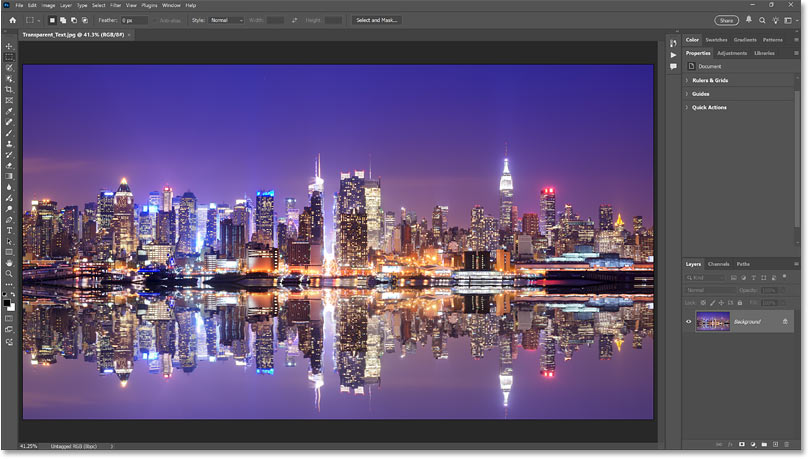 How to make text transparent in Photoshop Picture 1
