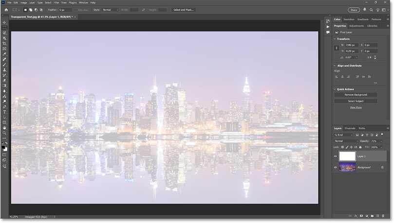 How to make text transparent in Photoshop Picture 8