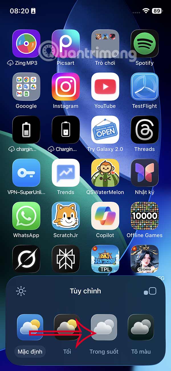 How to make transparent icons on iPhone Picture 3