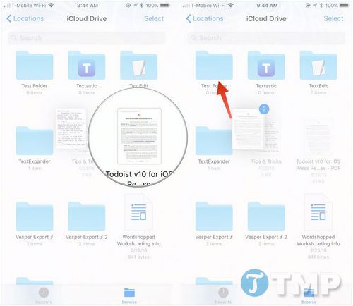 How to manage iCloud Drive files, create folders, move easily Picture 12
