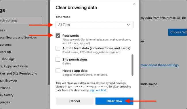 How to manage saved passwords on Microsoft Edge: View, delete, edit, export Picture 17