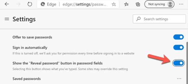 How to manage saved passwords on Microsoft Edge: View, delete, edit, export Picture 20
