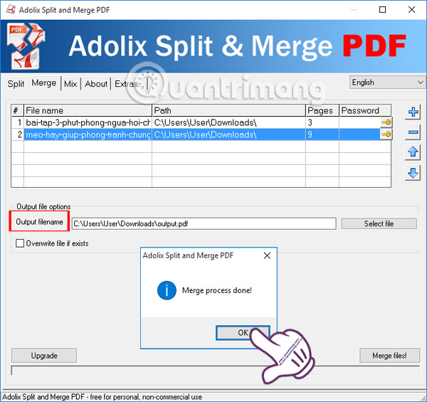 How to merge PDF files, merge and join multiple PDF files into a single file Picture 12