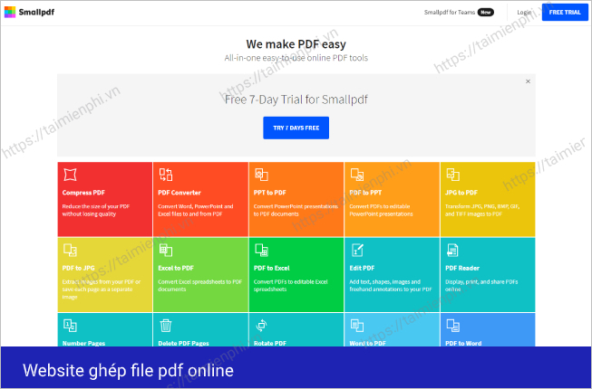Picture 1 of How to merge PDF files online for free and quickly.