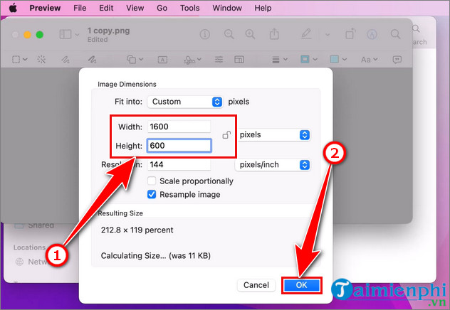 How to merge photos on Macbook, merge multiple photos into 1 on Mac OS Picture 5