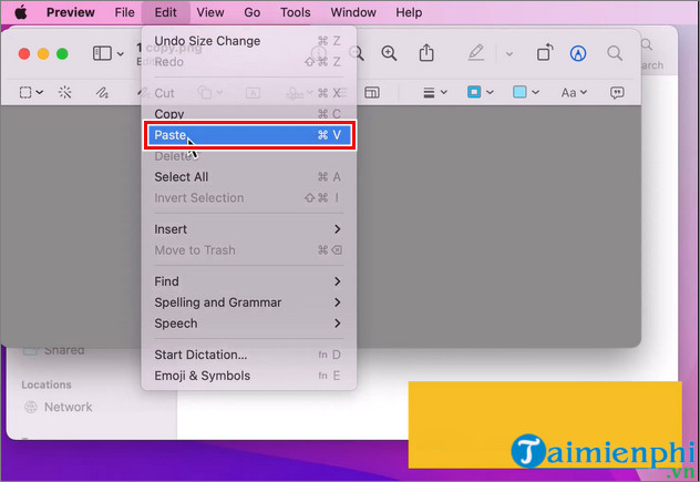How to merge photos on Macbook, merge multiple photos into 1 on Mac OS Picture 6