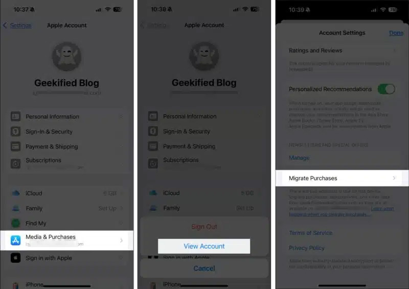 How to move purchases between 2 Apple accounts Picture 3