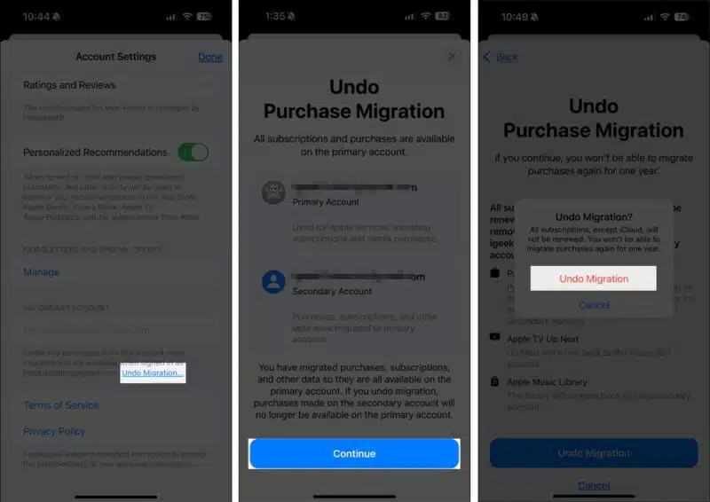 How to move purchases between 2 Apple accounts Picture 5