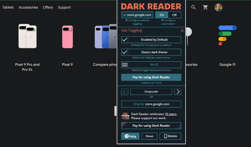 How to Switch Entire Website to Dark Mode on Desktop and Mobile Picture 3