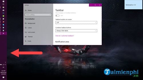 Picture 5 of How to move the Taskbar to the top, right, or left