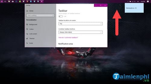 Picture 7 of How to move the Taskbar to the top, right, or left