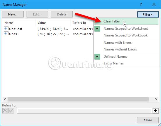 How to name an Excel cell or data area - Define Name feature on Excel Picture 12