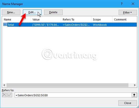 How to name an Excel cell or data area - Define Name feature on Excel Picture 13