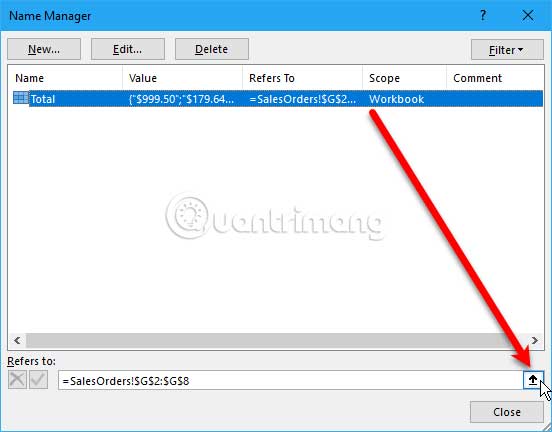 How to name an Excel cell or data area - Define Name feature on Excel Picture 15