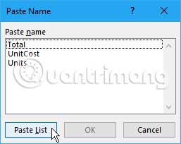 How to name an Excel cell or data area - Define Name feature on Excel Picture 19
