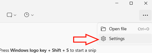 How to notify save edits of Snipping Tool screen recording video Picture 1