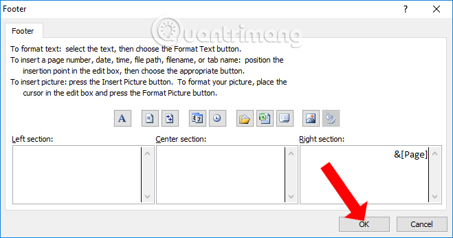 How to number pages in Excel very quickly and easily Picture 4