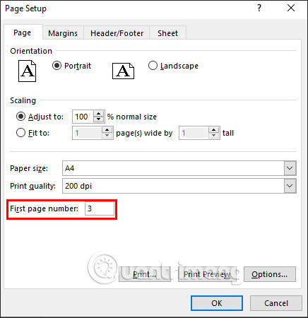 How to number pages in Excel very quickly and easily Picture 7