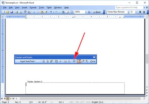 Picture 20 of How to number pages starting from any page in Word