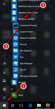 Picture 7 of How to open Command Prompt on Windows 10, Access Command Prompt on Windows 10