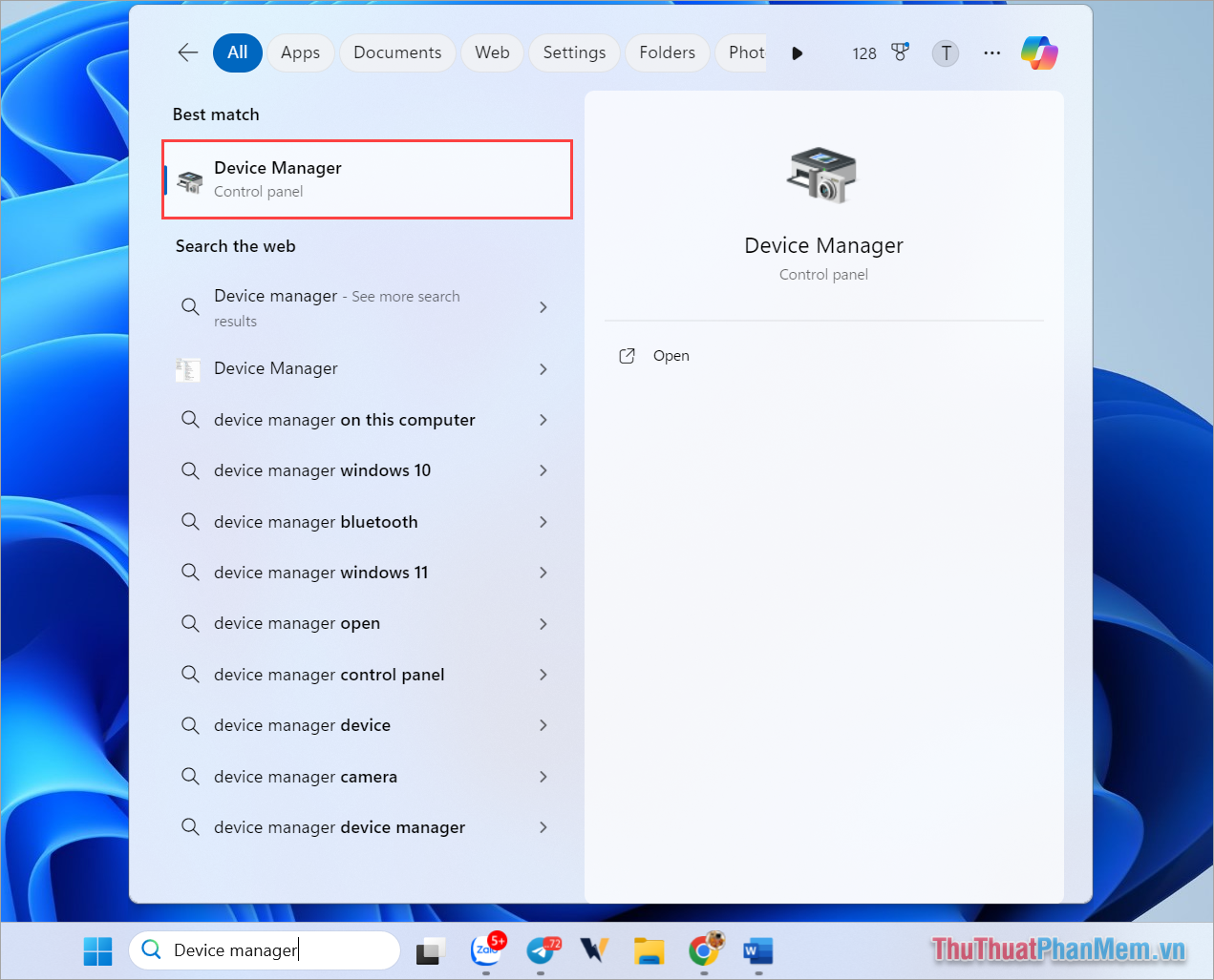 How to open Device Manager Windows 11 Picture 4
