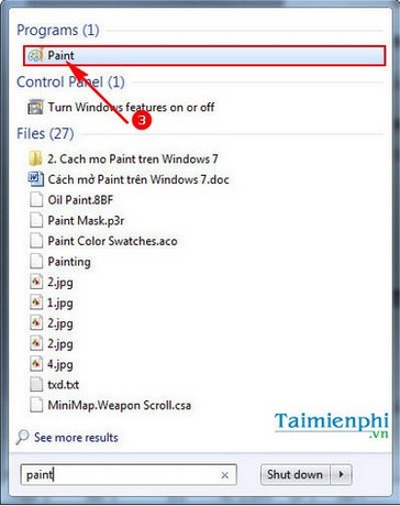 How to open Paint on Windows 10, 8, 7, open the Paint tool Picture 10