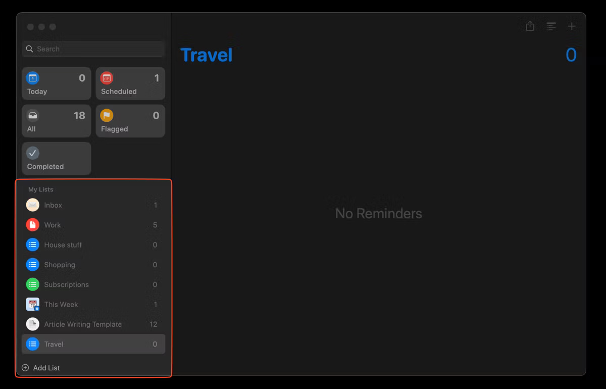 How to Organize Your To-Do List in Apple Reminders Picture 2