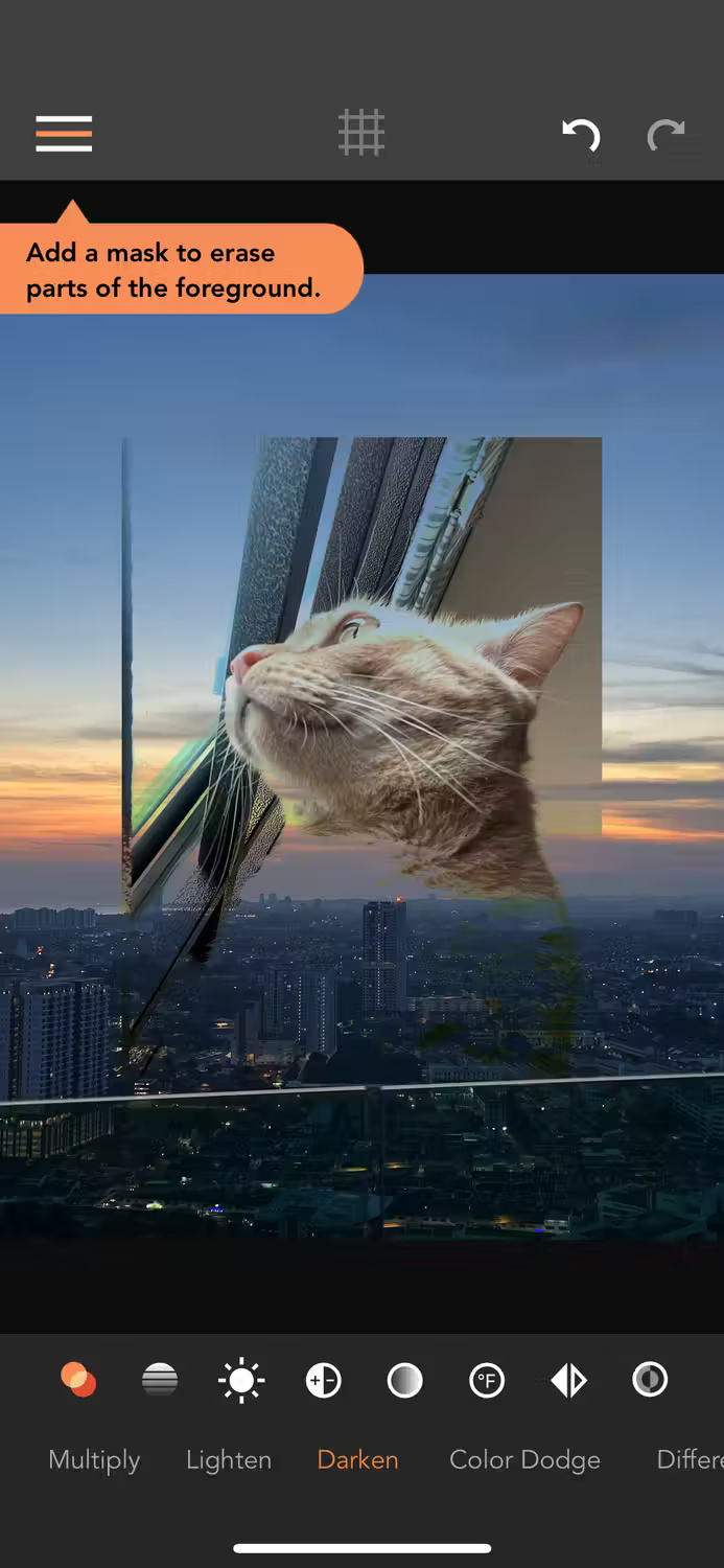 How to overlay and combine two images on iPhone Picture 17