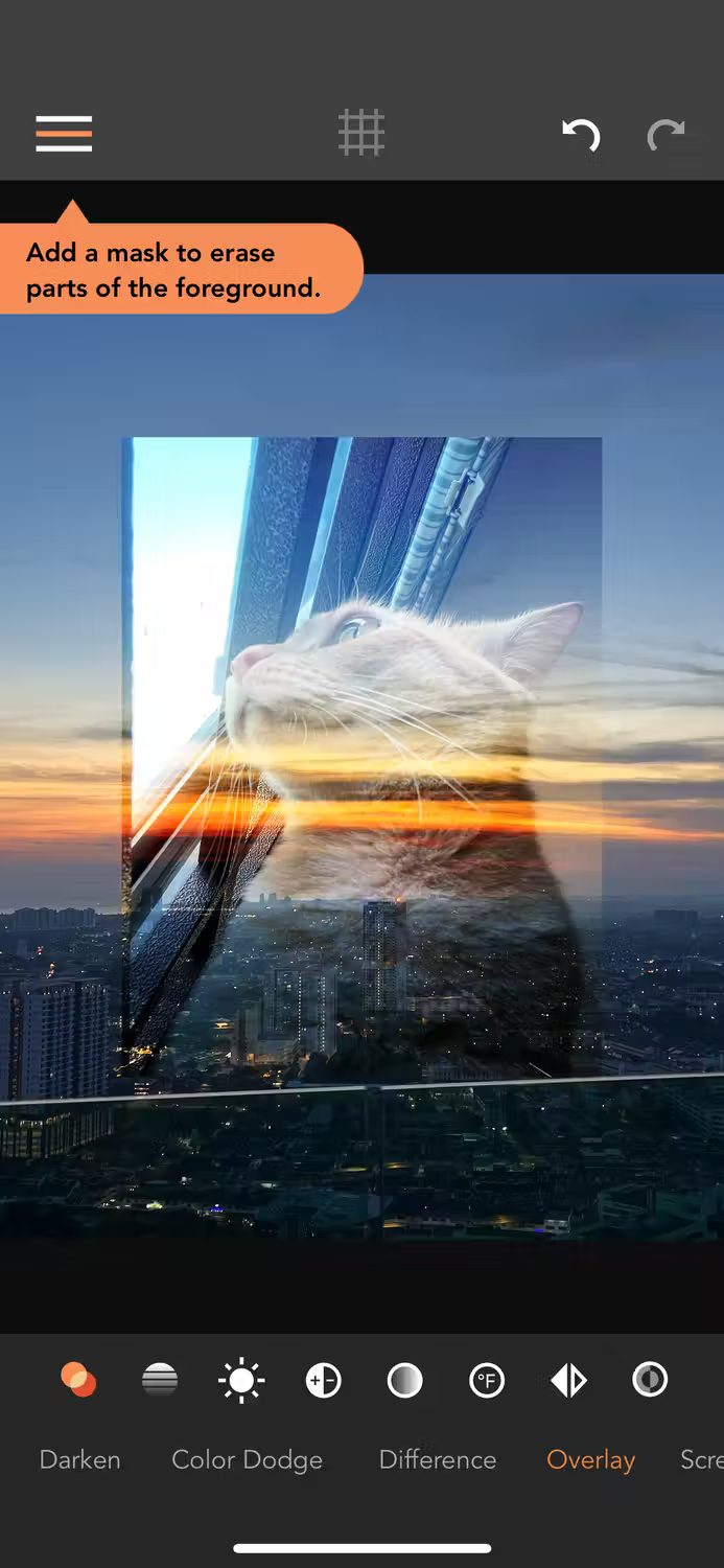 How to overlay and combine two images on iPhone Picture 18