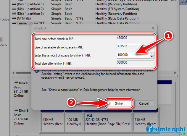 Picture 3 of How to partition a hard drive on Windows 11 without losing data, safely.