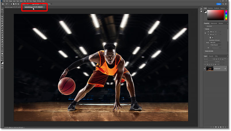 How to Paste an Image into a Selection in Photoshop Picture 5