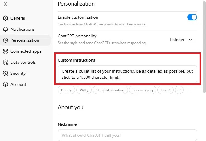images 5 of How to personalize ChatGPT 5 for a more ChatGPT 4-like experience.
