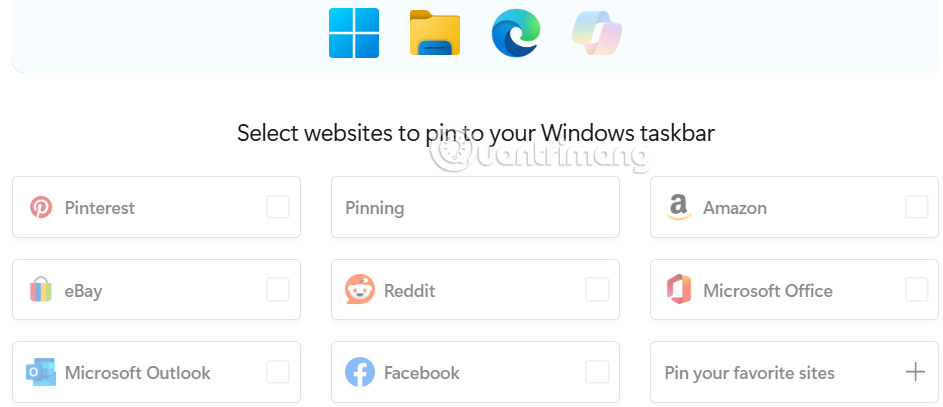 How to pin websites on Edge to the Taskbar Picture 1
